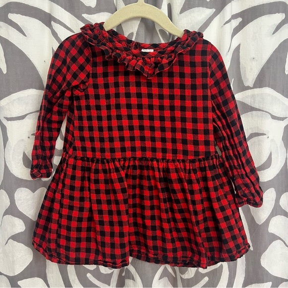 Red Plaid Ruffle Top - Picture 3 of 3